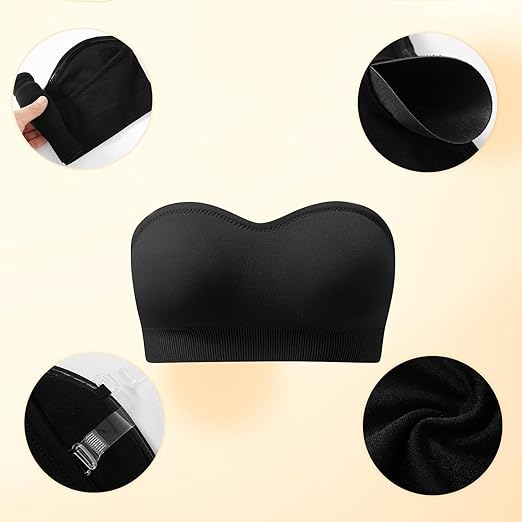 Sujetador sin Tirantes Push Up negro XL/XXL - additional image 4
